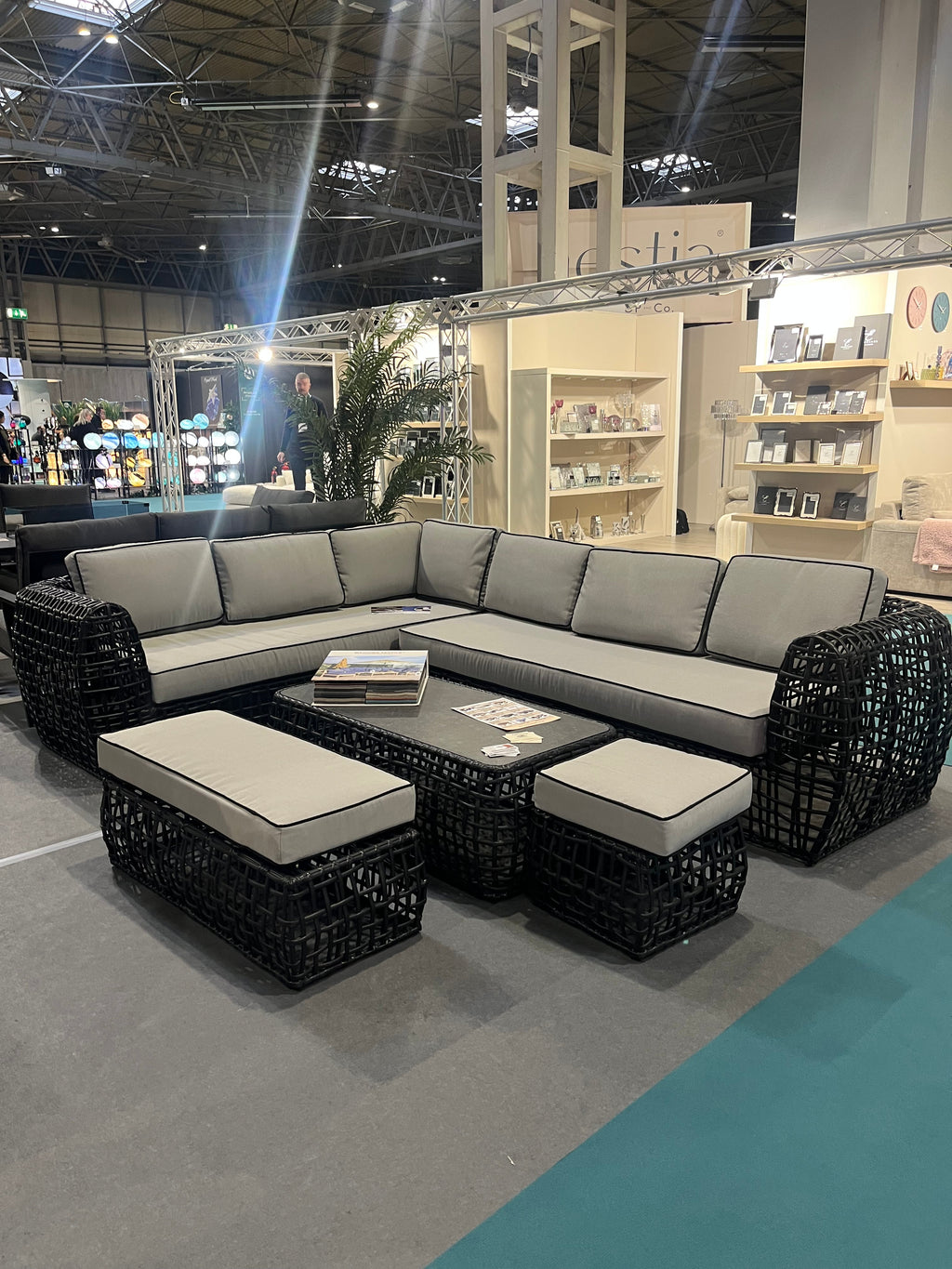 Ascot  10 Seater Extra Large Lounging Corner Sofa + Coffee Table