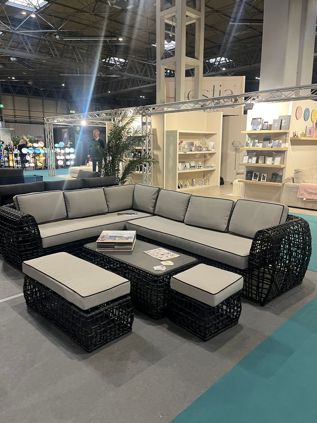 Ascot  10 Seater Extra Large Lounging Corner Sofa + Coffee Table